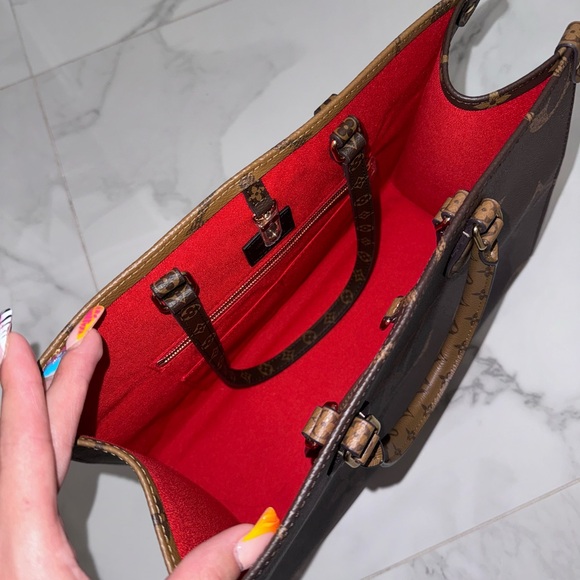 LV medium size leather tote bag - Picture 5 of 8